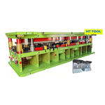 Штамп прогрессивного действия из листовой стали